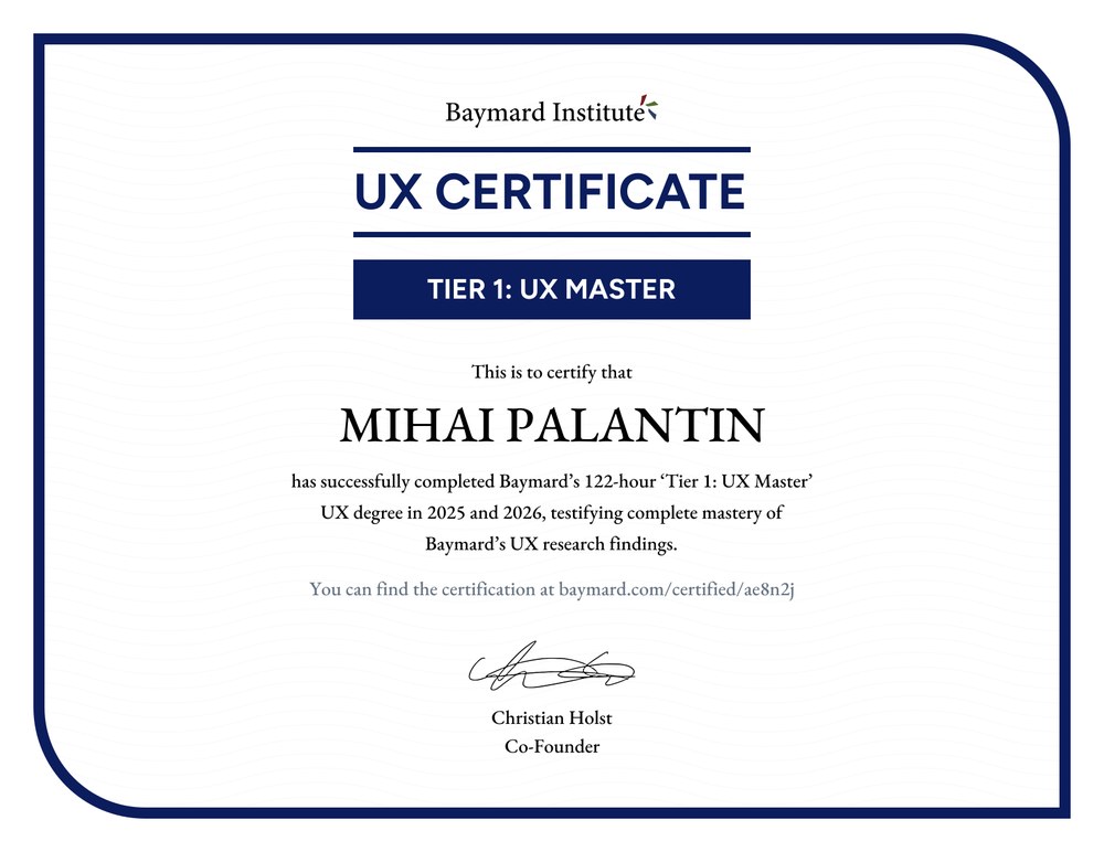 Tier 1: UX Master